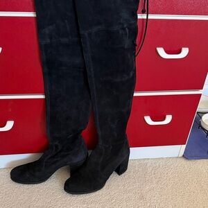 Stuart Weitzman Tieland Over-the-Knee Block Heel Boots